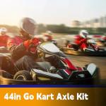 44in/1120mm Quad Go Kart Rear Live Axle Kit Sprocket Brake Wheel Hub Replacement for ATV Quad Go Karts