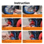 FVRITO Rear Brake Caliper and Pads for Mini Bikes