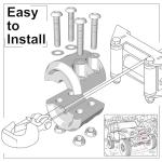 BFXM Rubber Winch Stopper for ATV/UTV/SUV