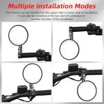 CNC Round Handlebar Mirrors for Motorcycles and ATVs