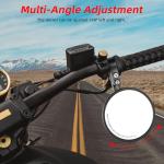 CNC Round Handlebar Mirrors for Motorcycles and ATVs