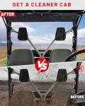 Rhino UTV Soft Rear Windshield with Zipper