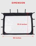 Rhino UTV Soft Rear Windshield with Zipper