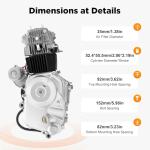 125cc 4-Stroke Semi-Auto ATV Engine Kit