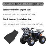 Foam Seat for Kids 50cc-125cc ATVs