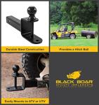 Black Boar ATV/UTV Mount with Hitch Ball