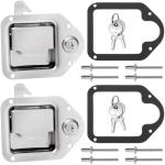 Stainless Steel Toolbox Latch Set for Trucks & RVs