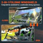 Kojem 3-in-1 Folding Windshield for Kawasaki Teryx