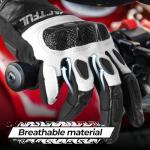 Goatskin Leather Touchscreen Gloves for ATV Riding