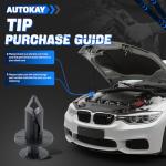 100pcs ATV Fender Clips for Suzuki, Honda, Can-Am