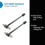 TRQ Rear Trailing Arm Link Pair for Saturn S