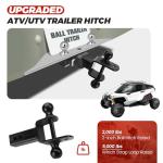 Puxyblue ATV/UTV Dual Ball Hitch Receiver