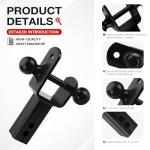 Puxyblue ATV/UTV Dual Ball Hitch Receiver