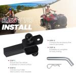 Puxyblue ATV/UTV Dual Ball Hitch Receiver