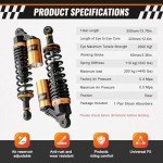 Adjustable 320mm Universal ATV Air Shock Absorbers