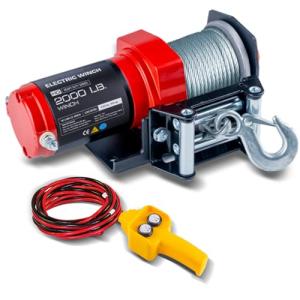 RUGCEL 2000lb ATV/UTV Electric Winch with Fairlead