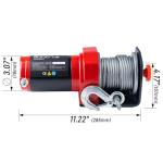 RUGCEL 2000lb ATV/UTV Electric Winch with Fairlead