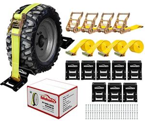 Heavy Duty ATV Tie Down and Wheel Chock Kit