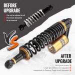 375mm Universal ATV Shock Absorbers - Black & Gold