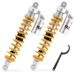 Adjustable Aluminum Front Air Shock Absorbers - Yellow