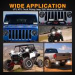 Muto-Beam LED Pod Lights - 2 Pack, 5 Inch