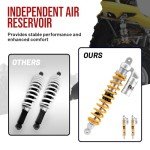 Adjustable Aluminum Front Air Shock Absorbers - Yellow