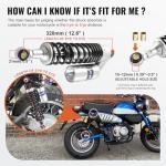 Universal 320mm Rear Shock Absorbers for ATVs
