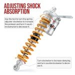 Adjustable Aluminum Front Air Shock Absorbers - Yellow