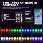 Nilight RGB LED Rock Lights Kit for ATVs