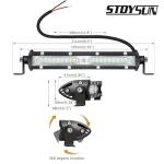 Slim 7-Inch LED Offroad Fog Light Bar Pair