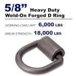 5/8" Heavy Duty Weld-On D-Ring Tie Downs