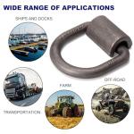 5/8" Heavy Duty Weld-On D-Ring Tie Downs