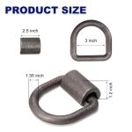 5/8" Heavy Duty Weld-On D-Ring Tie Downs