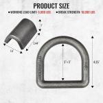 Heavy Duty Weld-On D-Ring Tie-Down Anchors