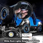 White LED Rock Lights for ATVs and Trucks