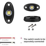 White LED Rock Lights for ATVs and Trucks