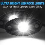 White LED Rock Lights for ATVs and Trucks