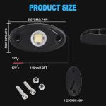 White LED Rock Lights for ATVs and Trucks