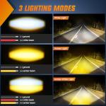 Nilight 1.7" LED Fog Light Pods for ATV UTV