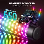 Ehaho 2FT LED Fat Whip Lights for ATV/UTV