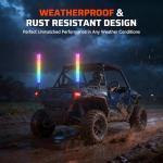 Ehaho 2FT LED Fat Whip Lights for ATV/UTV