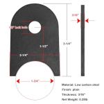 10 Pack Weld-On Shock Tabs for 1.75" Tubes