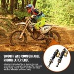 Adjustable 13.5" ATV Air Shock Absorbers (Gold/Black)