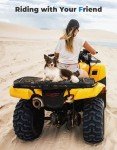 KEMIMOTO ATV Rack Pad Seat Cushion for Passengers