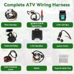 XIKOBY 110cc ATV Wiring Harness Kit for Quad