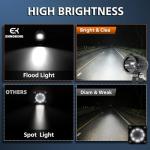 2 Pack 40W Round LED Fog Lights for ATV/UTV