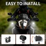 2 Pack 40W Round LED Fog Lights for ATV/UTV