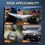 2 Pack 40W Round LED Fog Lights for ATV/UTV