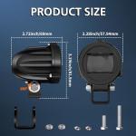 2 Pack 40W Round LED Fog Lights for ATV/UTV