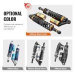 Adjustable 13.5" ATV Air Shock Absorbers (Gold/Black)